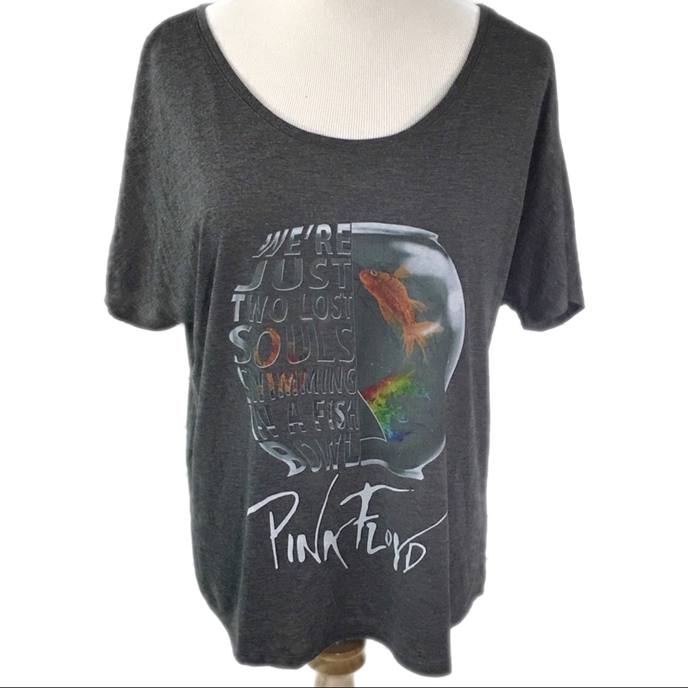 Pink Floyd Bella Canvas Large Gray Concert T-Shirt - Picture 2 of 8